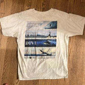 Salty crew t-shirt very unique one of a kind